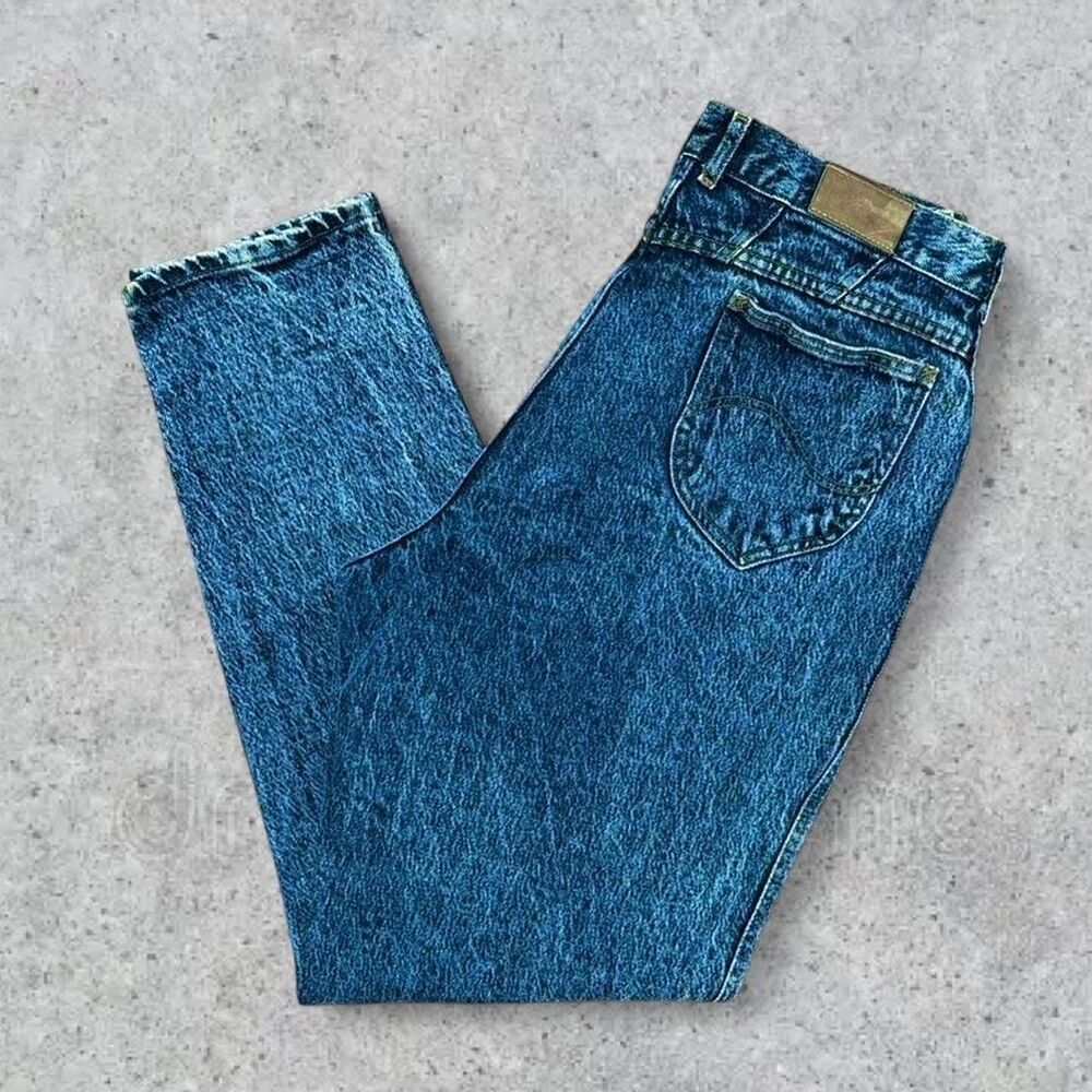 Vintage 80’s Lee Riders Acid Washed Blue Jeans